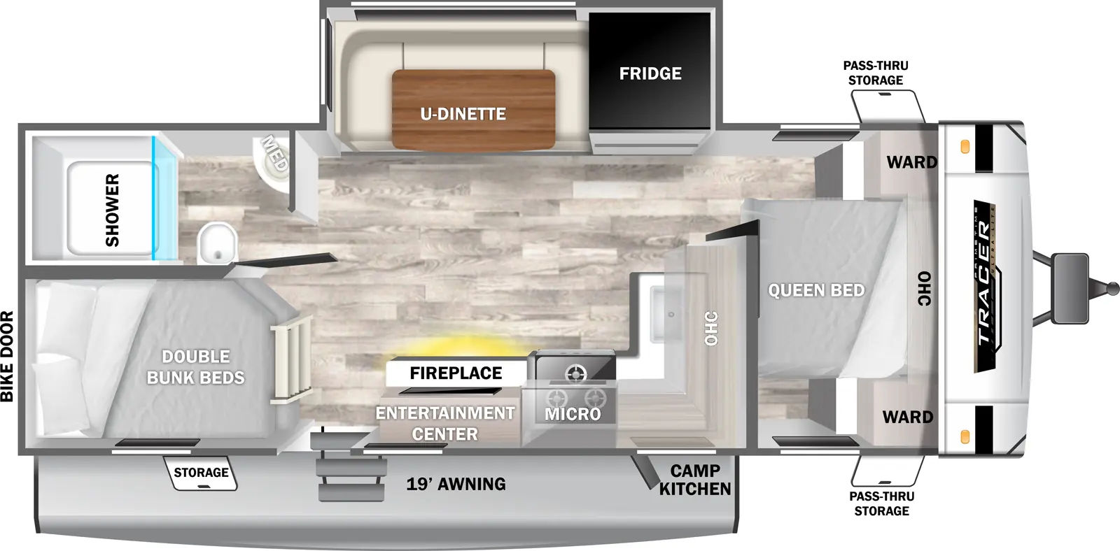 Tracer 25BHS - DSO Floorplan